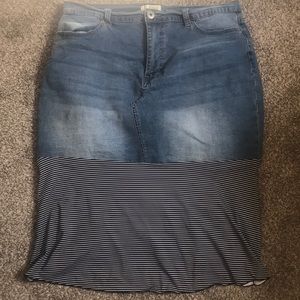 jean skirt